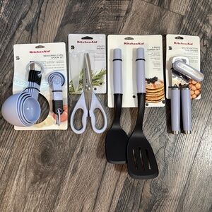 KitchenAid 13 pc set Shears can opener Spatula Set lavender HLVA NEW